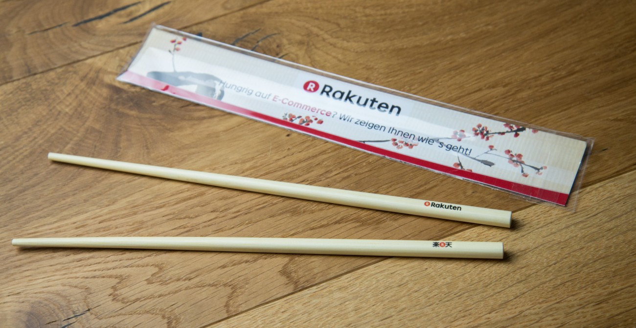 Chopsticks als Giveaway