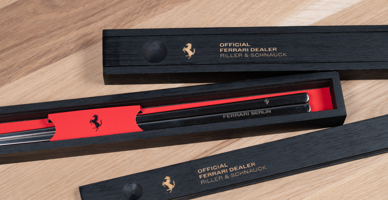 gravierte Essstäbchen