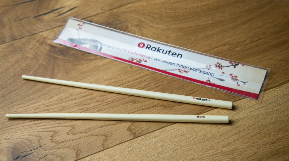 Chopsticks als Giveaway