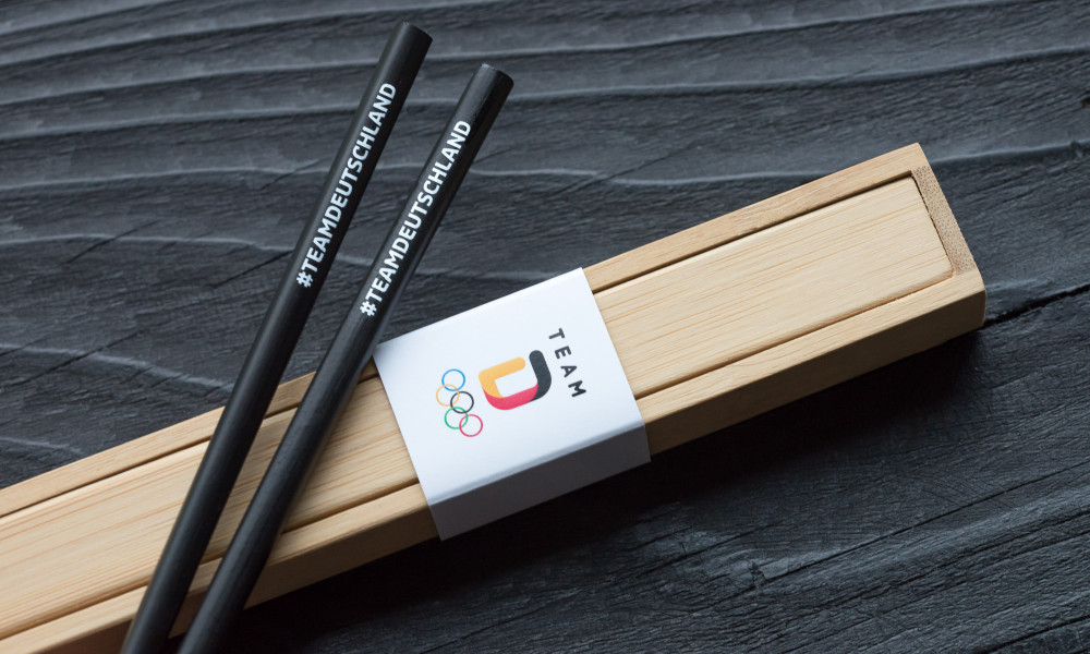 bedruckte Essstäbchen